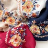 Lutesa Women's Large Stall, Ethnic Style, Embroidered, Floral Pattern, Scarf,