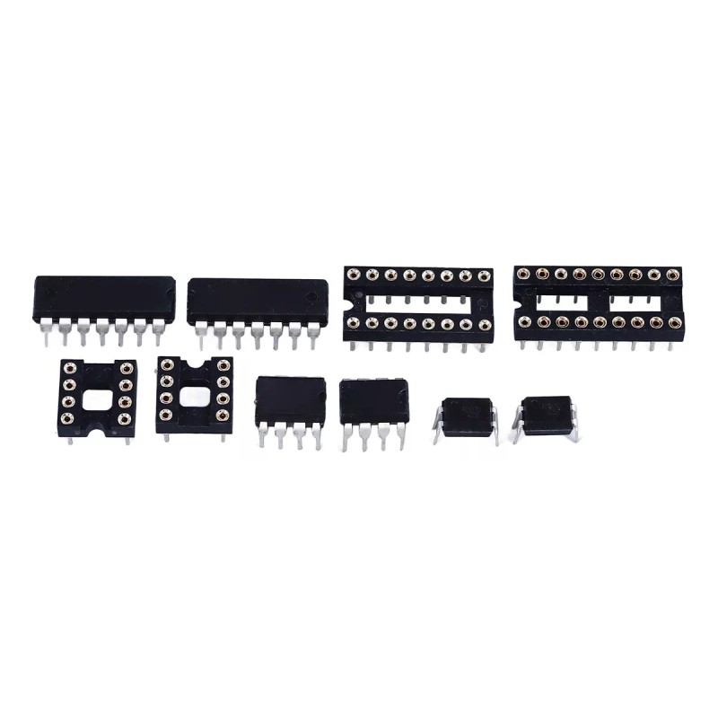 Generic 150 Piezas 10 Tipos De Chip Circuito Integrado Pin