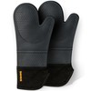 Deiss PRO Heat and Stain Resistant Silicone Oven Mitts Set,