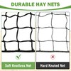 bimiti 5x5ft Round Bale Hay Net for Horses Large Durable