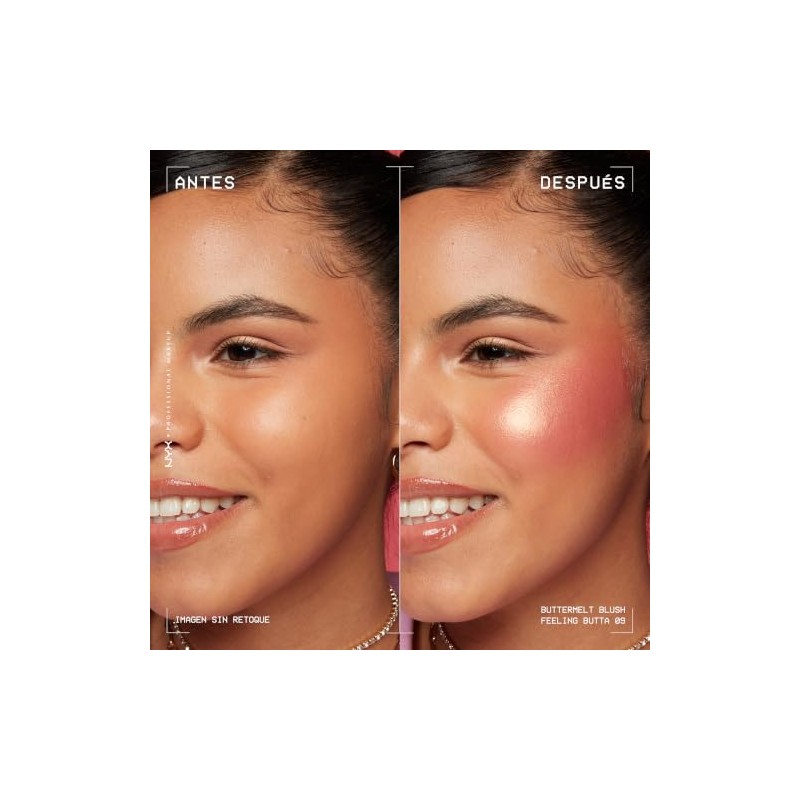 NYX Professional Makeup Buttermelt Blush, Rubor en Polvo, con hasta