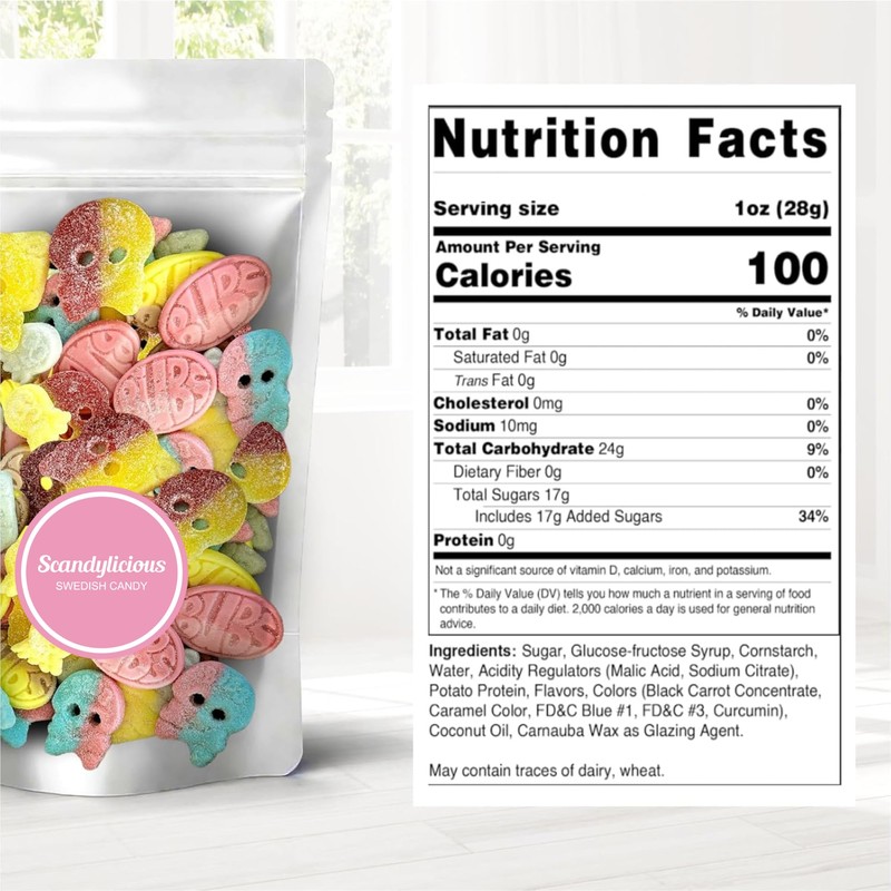 Bubs Swedish Candy Mix - Big Ovals, Skulls, and More