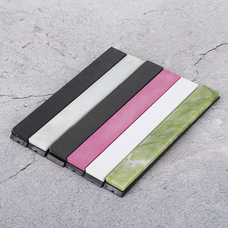 6PCS 800‑10000 Grit Sharpening Stones Set Knife Whetstone Oilstone Sharpener