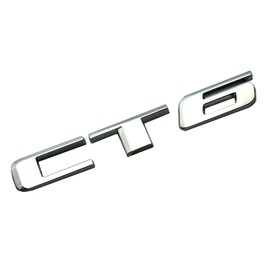 1x CT6 Metal Letter Emblem Nameplate Sport Replacement for CT6 Rear Trunk Decklid Tailgate Letter Badge (Chrome)