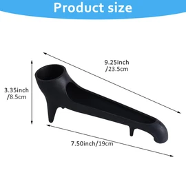 Coffee Machine Water Tank Funnel,Long Water Funnel Coffee Machine Water Spout for Espresso Machine Also fits All Flat Top Coffee Machines(black)