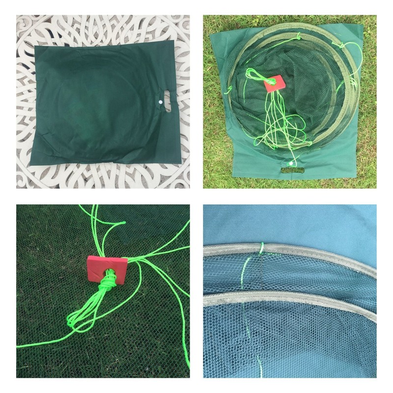 EASY BIG Fishing Nets Foldable Hand Casting Cage for Fishes