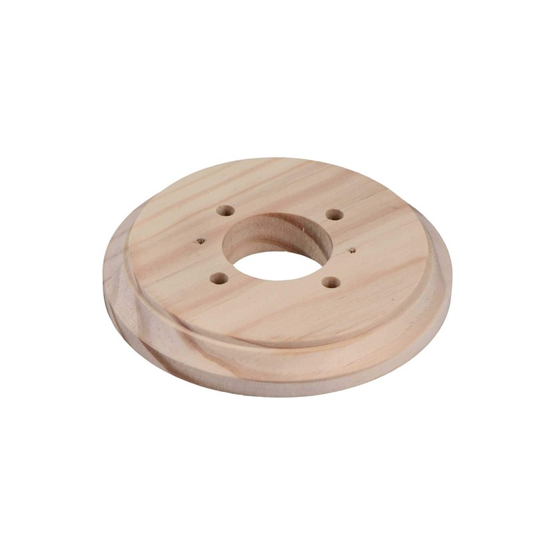 ElekTek Ceiling Rose with 3 Hooks with Matching Screws, Strain