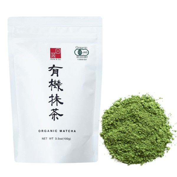 Ocha & Co. Polvo de té verde japonés premium orgánico 100 g 3.5 oz