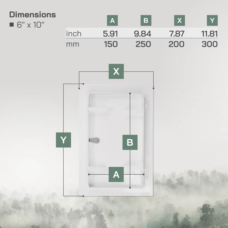 Vent Systems Access Panel for Drywall 6 x 10 Inch