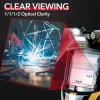 TRQWH Welding Helmet Auto Darkening True Color 1/1/1/2 Clarity Wide