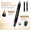 6 Pcs Double-ended Shimmery Eyeshadow Sticks for Colorful Eye Makeup