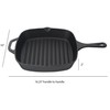 Jim Beam , Pre Seasoned Cast Iron Square Skillet with