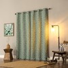Sun Zero Satti Embroidered Leaf 100% Blackout Grommet Curtain Panel,