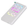 White Digital Alarm Clock with LED Mirror Screen Fashion Electronic