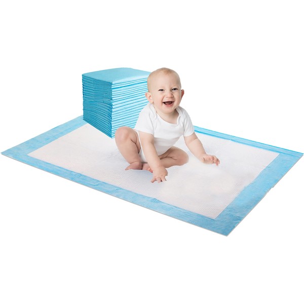 100 x Easy Care Solutions 60 x 40 cm | Portable Baby Changing Disposable Mats | for Babies and Toddlers | Potty Training Mats (4 Packs of 25)