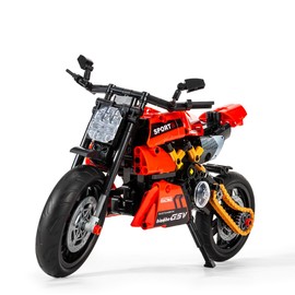 DAHONPA 2 in-1 Transform Technic Motorbike Building Blocks Set, 545 Pieces Moto & Heli Transform, Build and Display Toys Gift for Kids and Adults