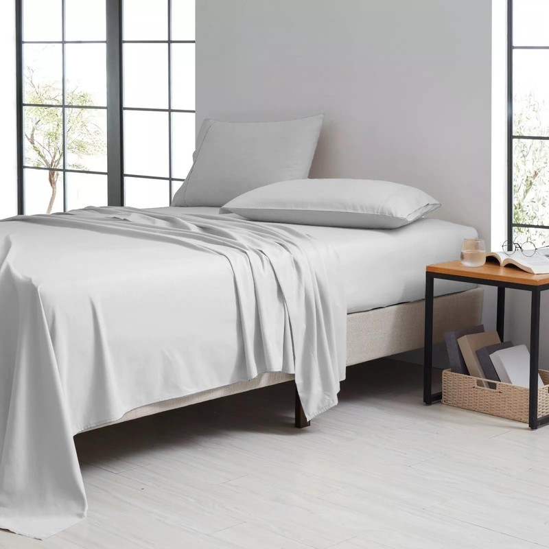 Beach Stone King Size Bedding Fitted Sheets 100% Cotton 200