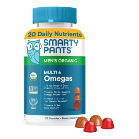 Gomitas Smarty Pants Multivitaminas Y Omegas P/ Hombres 120p Frutas