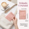 Porta Pasaporte Rosa, con Bloqueo RFID, Cuero PU Impermeable