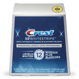 Crest 3D Whitestrips Professional Effects At-home Teeth Whitening Kit, 20 Treatments,12 Levels Whiter