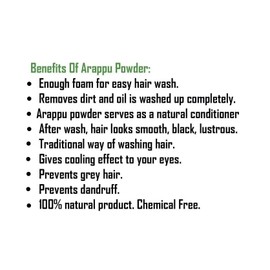 3V PRODUCTS Arappu Powder 100g | Albizia Amara | Usilam | Green Arappu for Hair wash & Hair care
