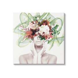 Stupell Industries Conceptual Flower Face Woman Canvas Wall Art, Design by Irena Orlov