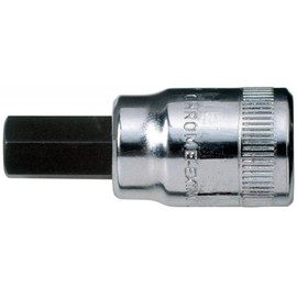 Bahco 6709M-4 1/4-Inch Socket Driver for Hex Head Screws, Silver/Black, 4 mm
