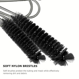 Byttlerom Brush Diameter 15mm 19mm - CPAP Tube Cleaning Brush- Suitable for Most CPAP Hose Type (White)