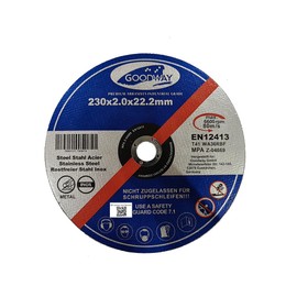 Professional cutting discs, pack of 10, diameter 230 mm, 2 mm thin, for flex, cutting and angle grinders, stainless steel, cutting discs, flex discs