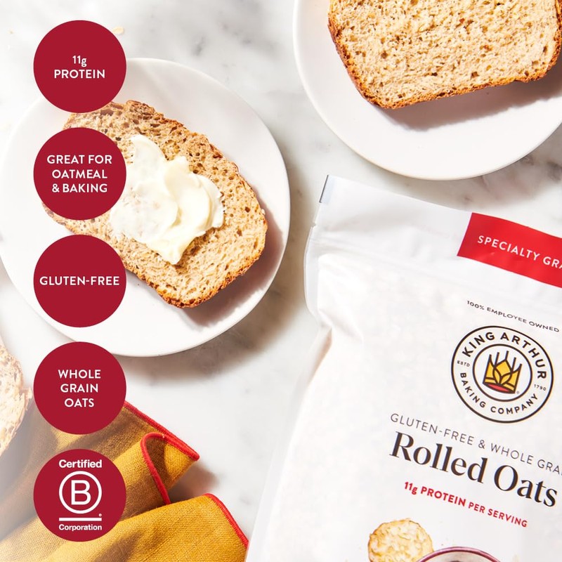 King Arthur Baking Company Gluten-Free & Whole Grain Rolled Oats