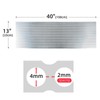 AggAuto Universal 40"x13" Car Grill Mesh - Aluminum Alloy Automotive