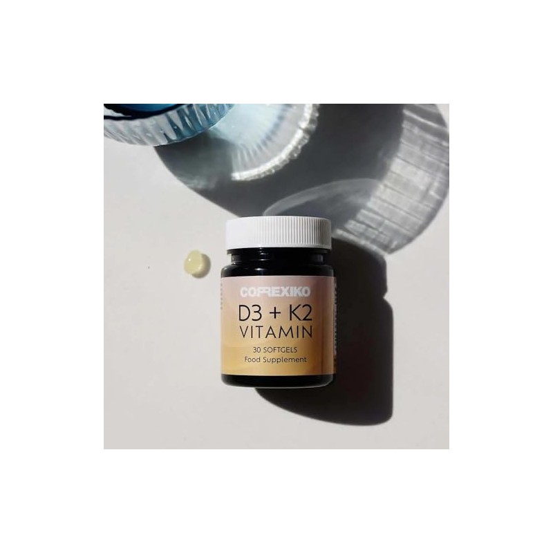 CORREXIKO Vitamin D3 + K12 Soft Gels - High Strength