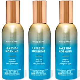 Concentrated Room Spray Bath and Body 3 Pack 1.5 oz / 42.5 g Home Fragrance Air Freshner (3 Pack, Lakeside Morning)