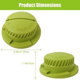2 Pack Bump Knob Replacement, for Homelite UT26SSEMC & for Ryobi RY40250, Replacement Parts for Trimmer