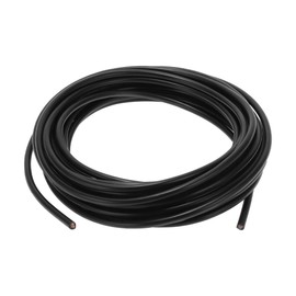 HEROFFIX 1 Piece Ground Wire Fully Insulated & Soft Touch Sheath Power Cable 9 m Black TC 18AWG 3 Conductors