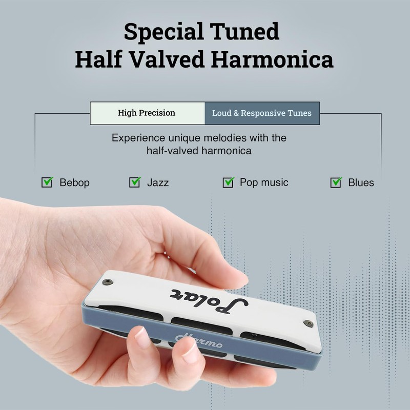 Diatonic harmonica HARMO POLAR key of F Valved - Harmonica