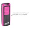 Custom Self-Inking Pocket Stamp - Black & Pink Case -