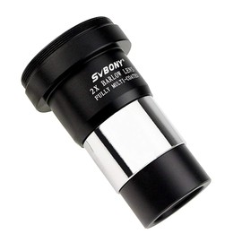 SVBONY Barlow Lens 2X, 1.25 inch Barlow Lens with Multi Coated Broadband Green Film, Telescope Accessories with M42 Thread for Telescope Eyepiece