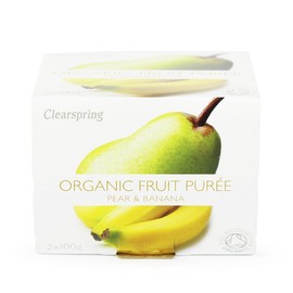 (Pack Of 6 - Organic Pear & Banana Puree | CLEARSPRING WHOLEFOODS