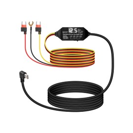 RIIEYOCA USB-C Dash Cam Hardwire Kit with LED Screen 3-Lead Acc Hardwire Kit for Dash Cam, 12V-24V to 5V Type-C Hard Wiring Kit Power Cable,Support Acc Mode(11.4FT/3.5M)
