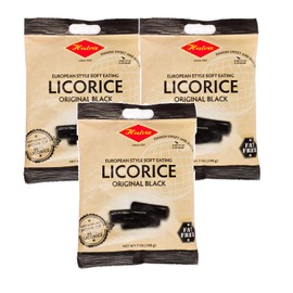 Halva Finnish Original Black Soft Eating Licorice 3 x 200g