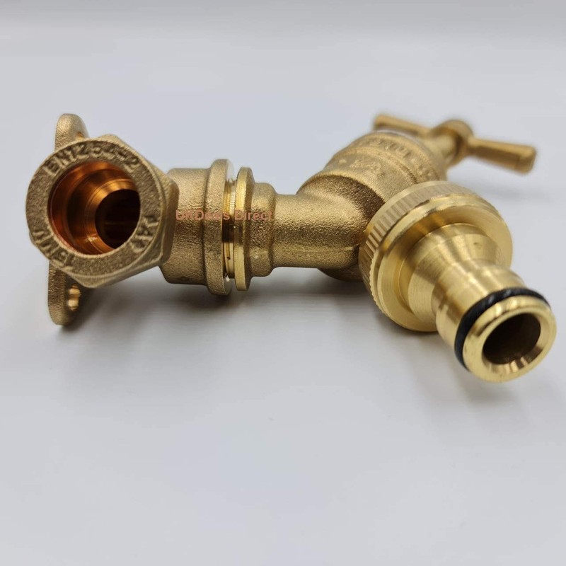 UKDD® Outdoor Garden Tap Kit - Inc. Wall Plate Elbow