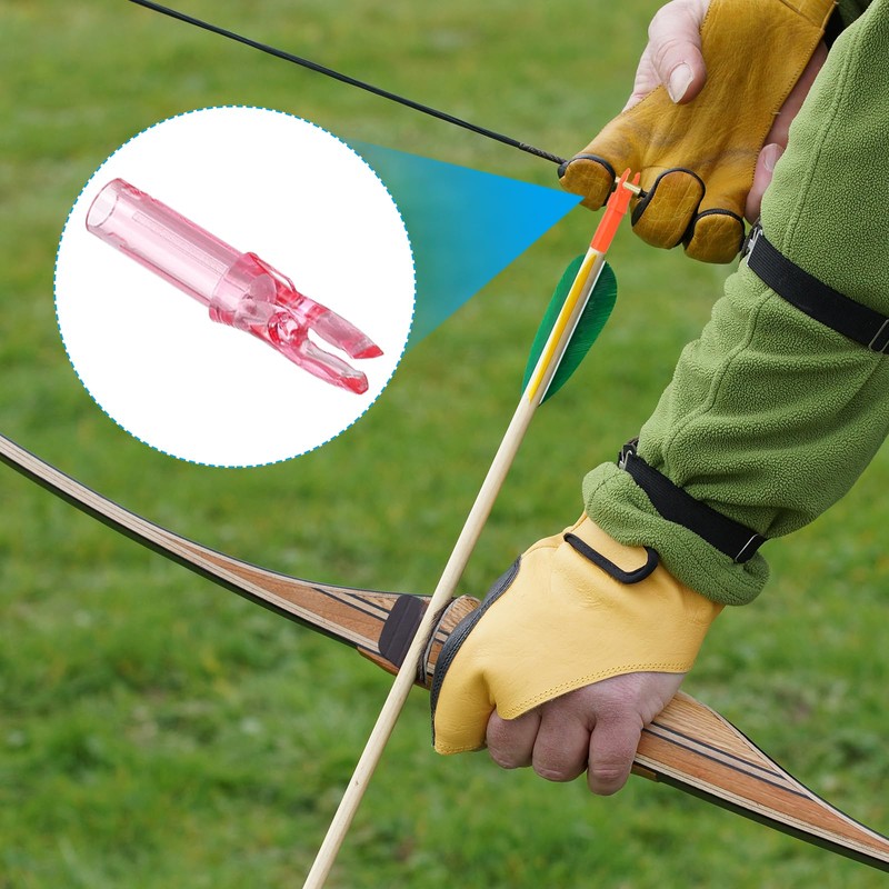 sourcing map Archery Arrow Nocks Plastic Carbon Arrow Inserts .244"/6.2mm