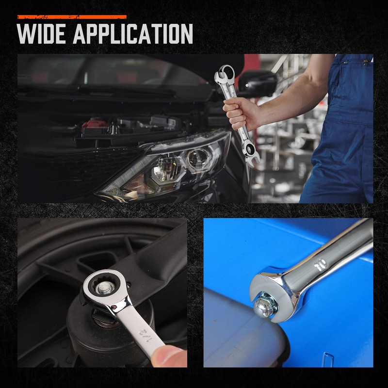 HORUSDY 26-Piece Ratcheting Wrench Set | Metric and SAE |