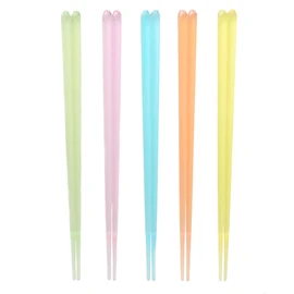 Aoba Chopsticks & Chopsticks Set, Cute, 5 Pairs, Cool, Summer, Kids, Approx. Length 9.1 inches (23.0 cm), Dishwasher Safe Clear Chopsticks (Set of 5)