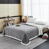 Large Bohemian Bed Blanket 80'' × 90'', Light Grey