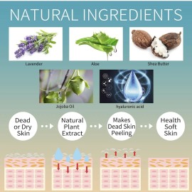 Paquete de 5 mascarillas exfoliantes de pies, exfoliante pelar callosidades piel muerta callos...