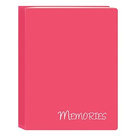 Pioneer Photo Albums I-46M/PK 36 Pockets Hold Memories Mini Photo Album, Pink, 4" x 6"