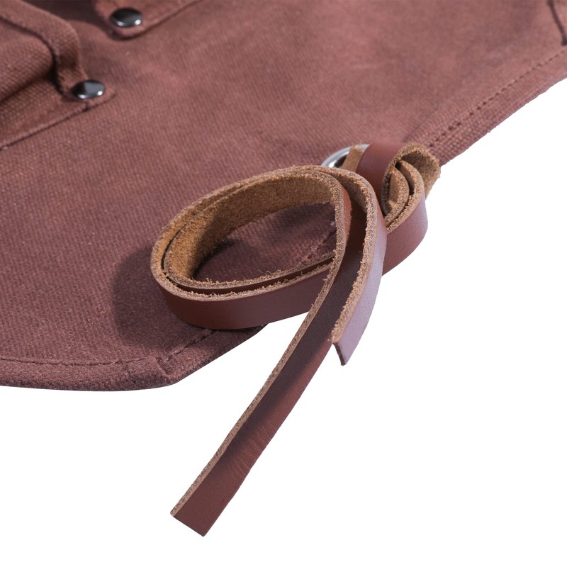Stapable Tool Bag, 16 oz Waxed Canvas Tool Roll Bag,