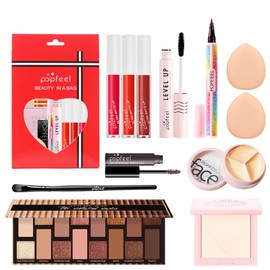 Joyeee Makeup Gift Set, 12 Pcs Full Kit Come with Eyeshadow Lipstick Lipgloss Concealer etc, for Face Eyes Lip, Complete Starter Bundle for Women and Girls, Portable Beauty Set with Storage Bag#3